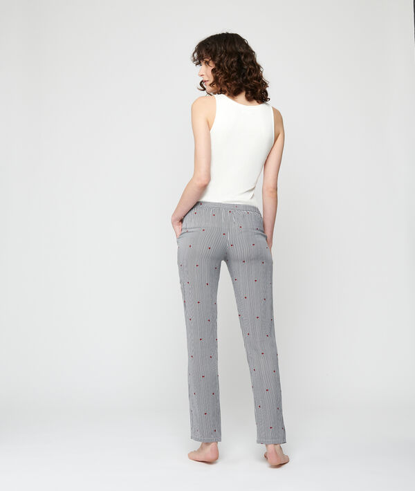 Pantalón estampado finas rayas Pantalón estampado finas rayas;${refinementColor}