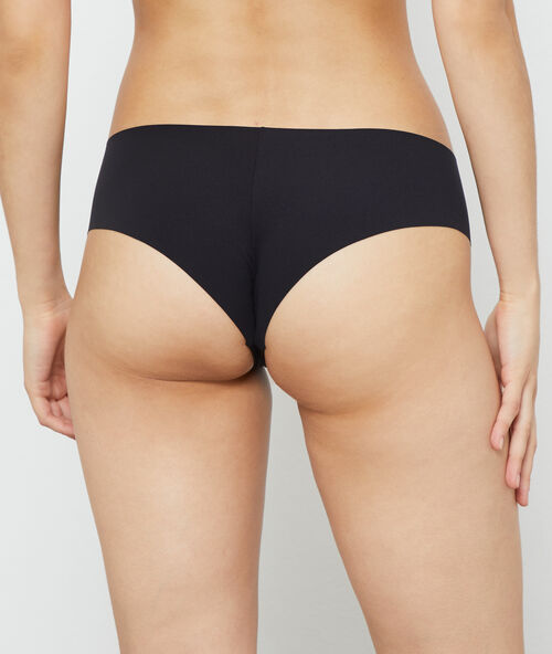 Braguita brasileña de microfibra, corte láser negro.