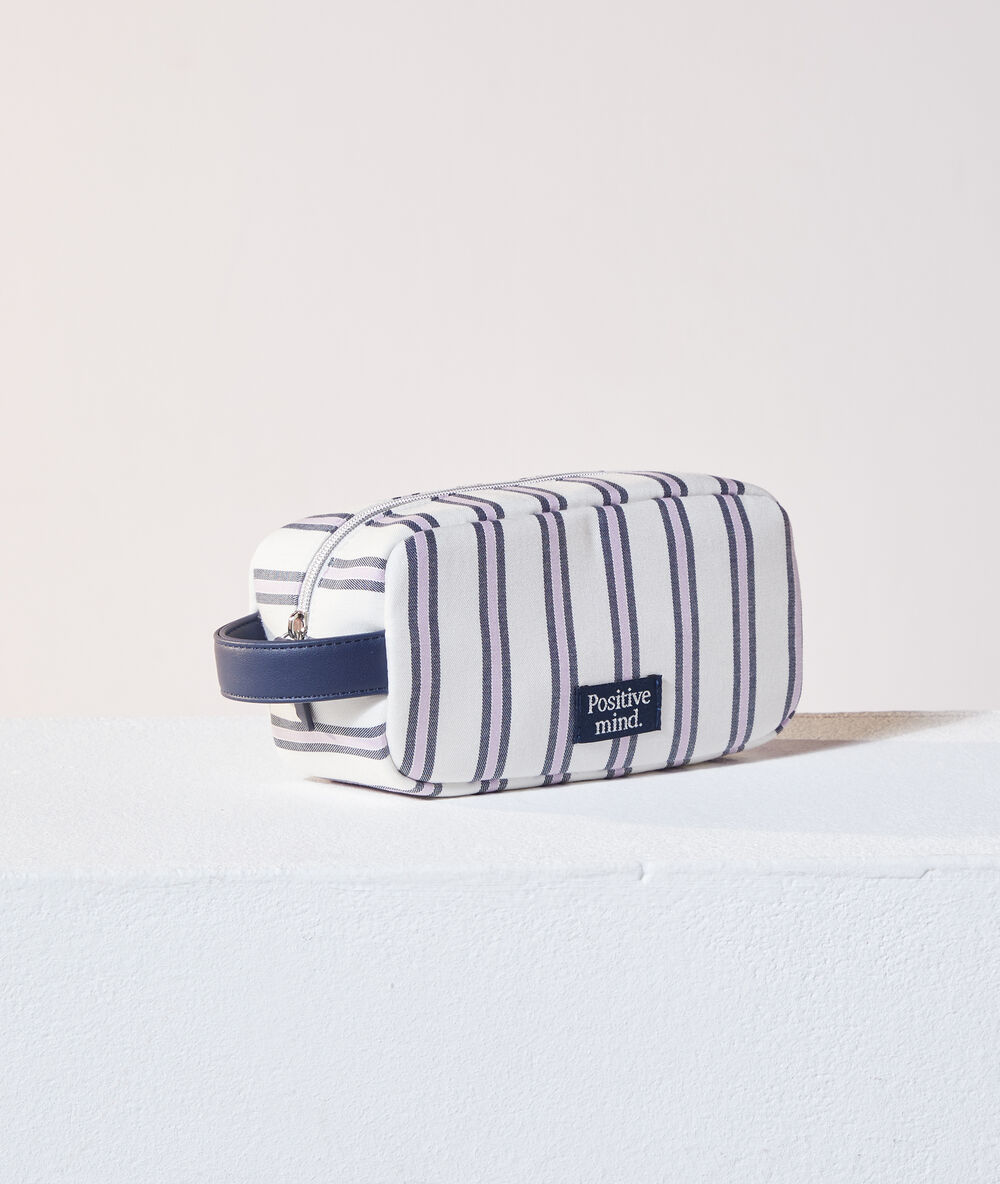 Neceser estampado rayas 'positive mind' multicolor.