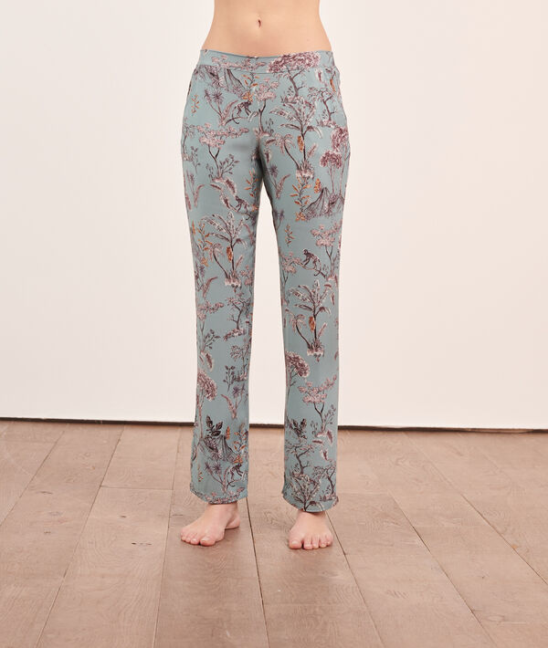 Pantalón pijama estampado selva Pantalón pijama estampado selva;${refinementColor}