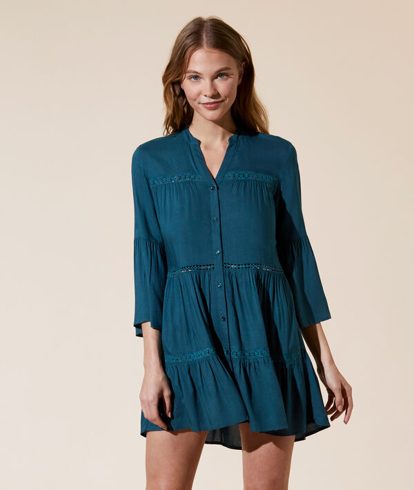 Vestido playero liso Vestido playero liso;${refinementColor}
