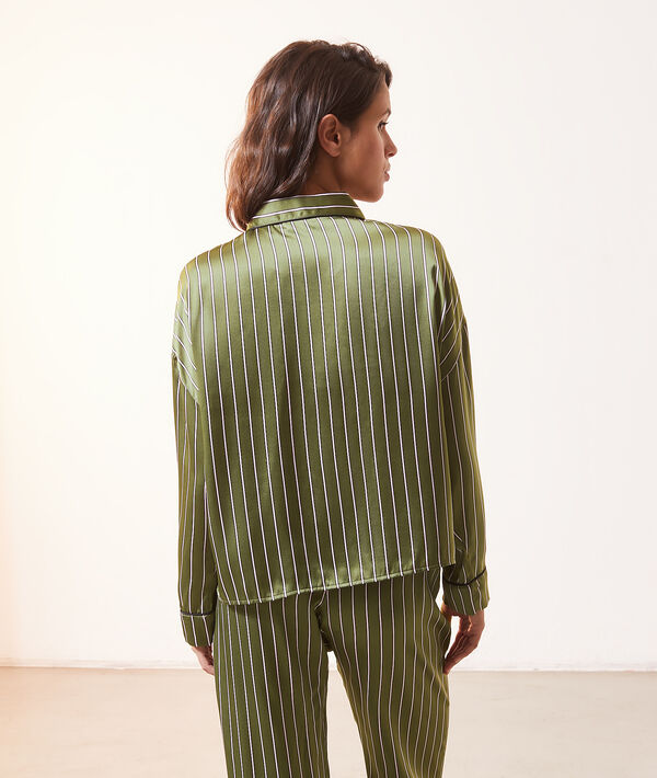Chemise de pyjama en soie Chemise de pyjama en soie;${refinementColor}