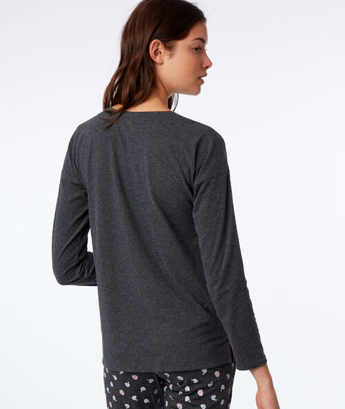 Camiseta manga larga cisne c.gris.