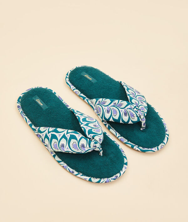 Zapatillas tipo chancla estampadas Zapatillas tipo chancla estampadas;${refinementColor}