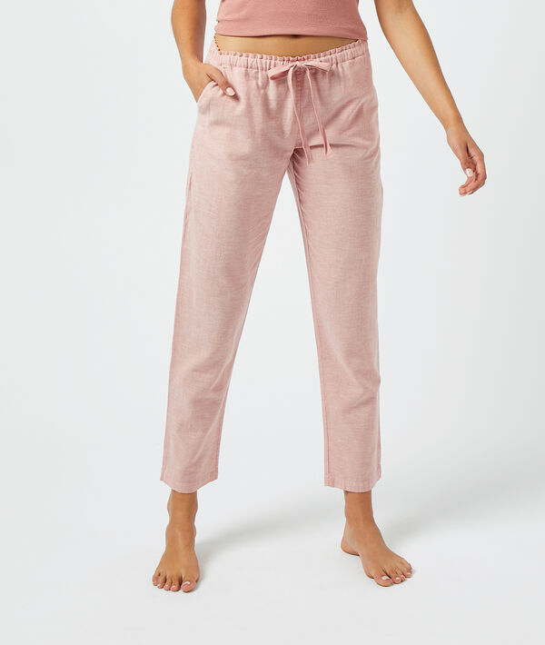 Pantalón anudado cintura Pantalón anudado cintura;${refinementColor}