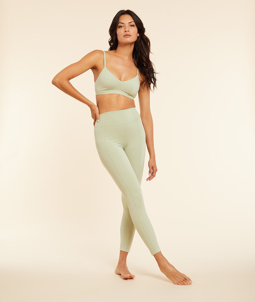 Leggings de yoga verde.