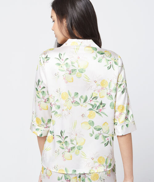 Camisa pijama estampado limones Camisa pijama estampado limones