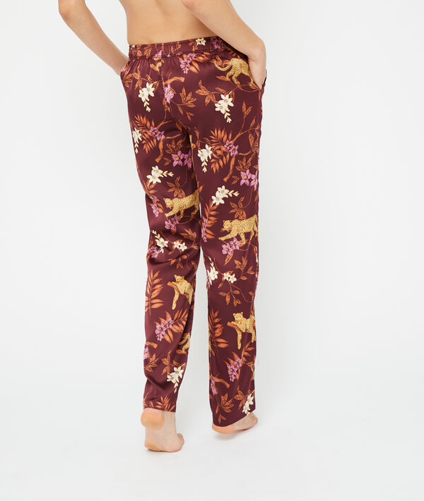 Pantalón pijama estampado leopardo Pantalón pijama estampado leopardo