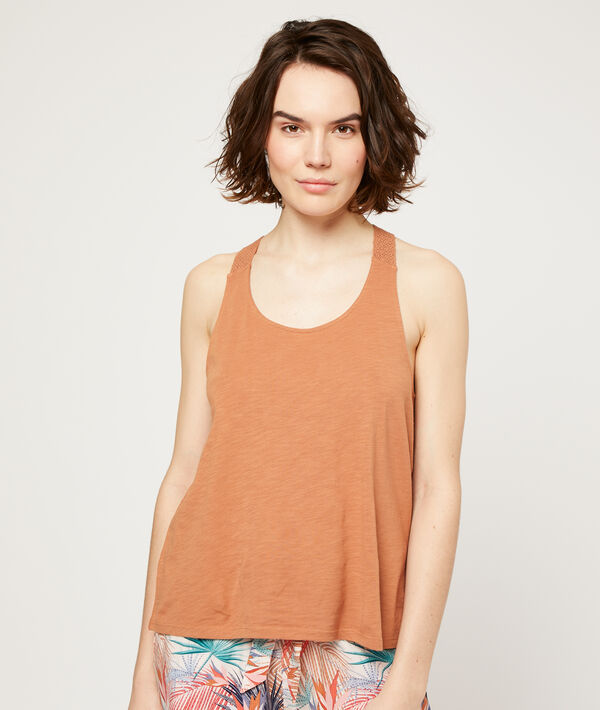 Top liso motivos encaje Top liso motivos encaje;${refinementColor}