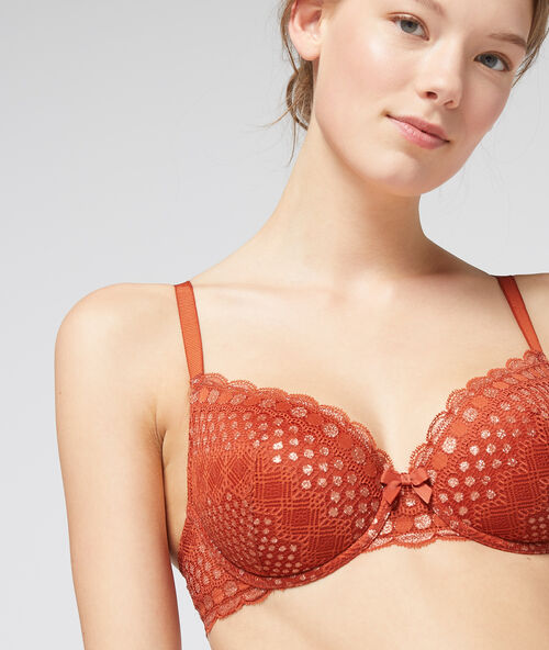 Soutien-gorge n°4 - ampliforme light en dentelle henne.