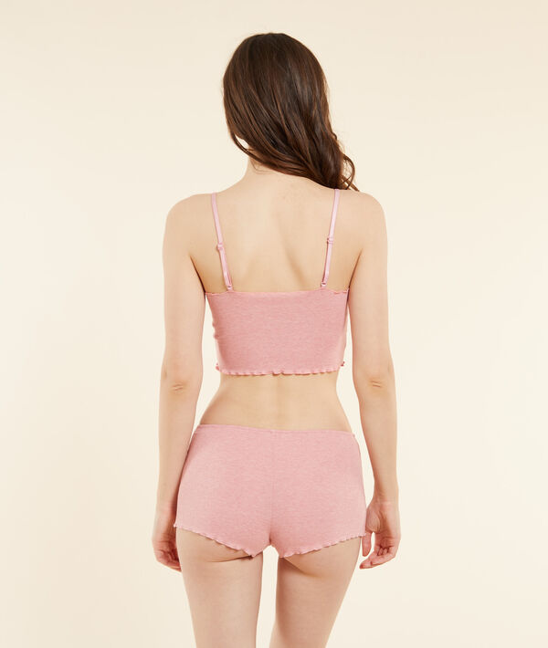 Crop top, tejido canalé Crop top, tejido canalé;${refinementColor}