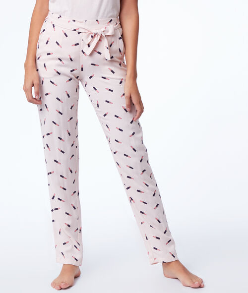 Pantalón estampado pintalabios Pantalón estampado pintalabios