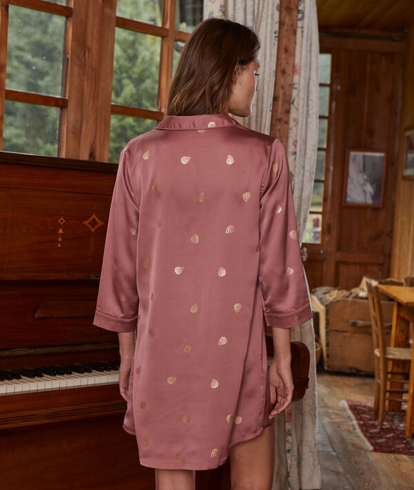 Camisón de satén estampado Camisón de satén estampado