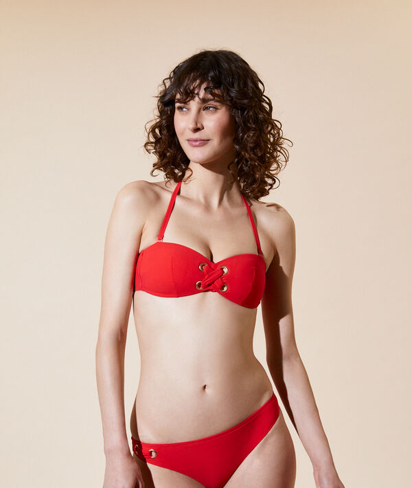 Sujetador bikini bandeau, copa fina Sujetador bikini bandeau, copa fina;${refinementColor}