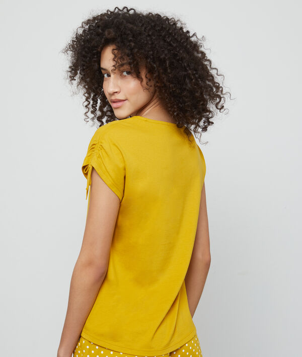 Camiseta de algodón eco 'Flowers maje people happy' Camiseta de algodón eco 'Flowers maje people happy'