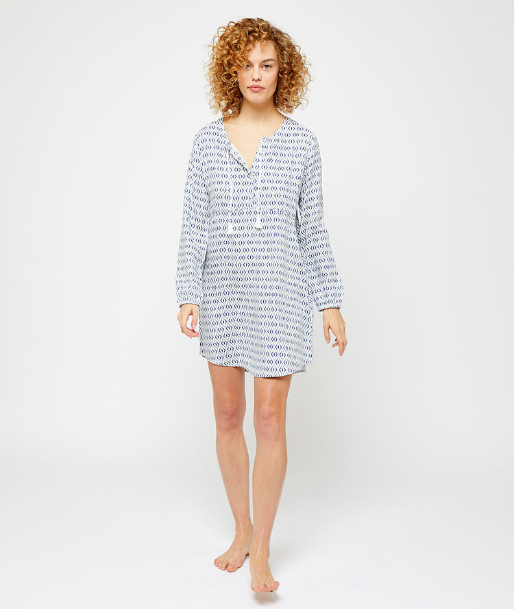 Camisón estampado gráfico crudo.