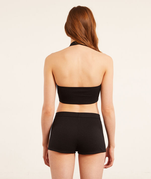 Crop top canalé Crop top canalé;${refinementColor}