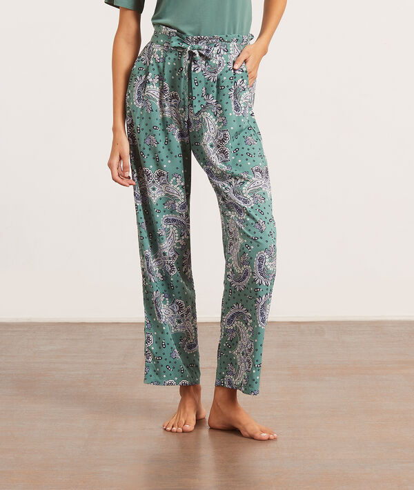 Pantalón pijama estampado bandana Pantalón pijama estampado bandana;${refinementColor}