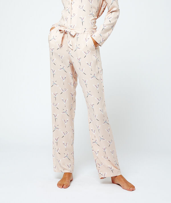 Pantalón pijama estampado pájaros Pantalón pijama estampado pájaros