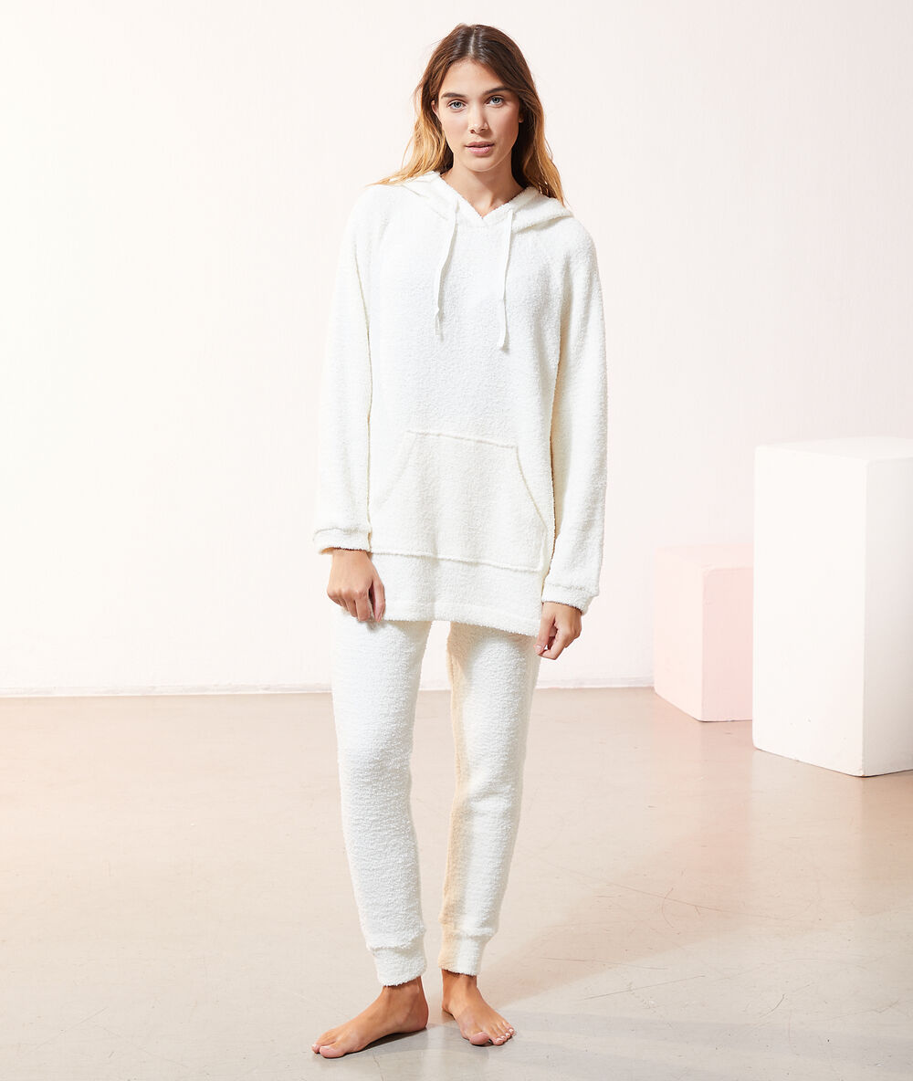 Pantalón homewear crudo.
