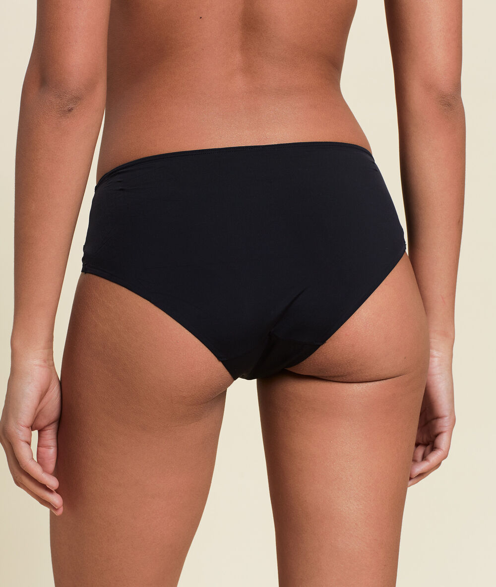 Culote de microfibra negro.