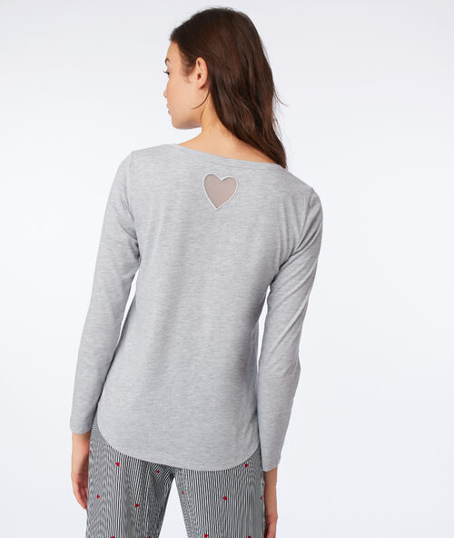 Camiseta kiss me antracita.