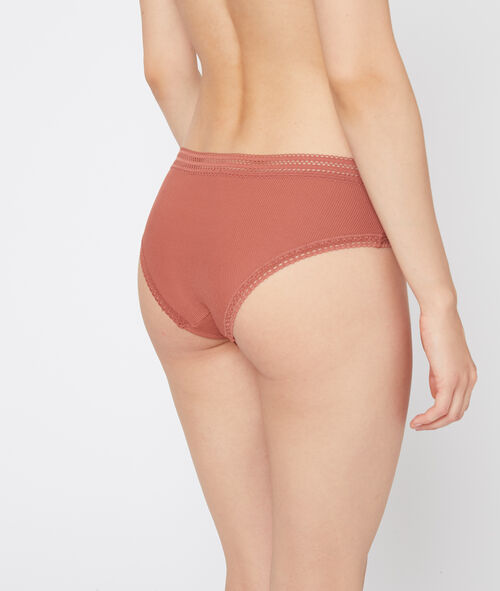 Culote de algodón motivos de encaje Culote de algodón motivos de encaje