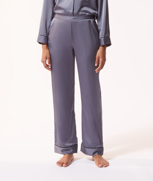Pantalón pijama de satén Pantalón pijama de satén;${refinementColor}