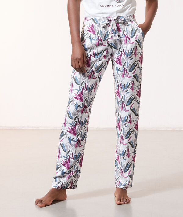 Pantalón estampado floral Pantalón estampado floral;${refinementColor}