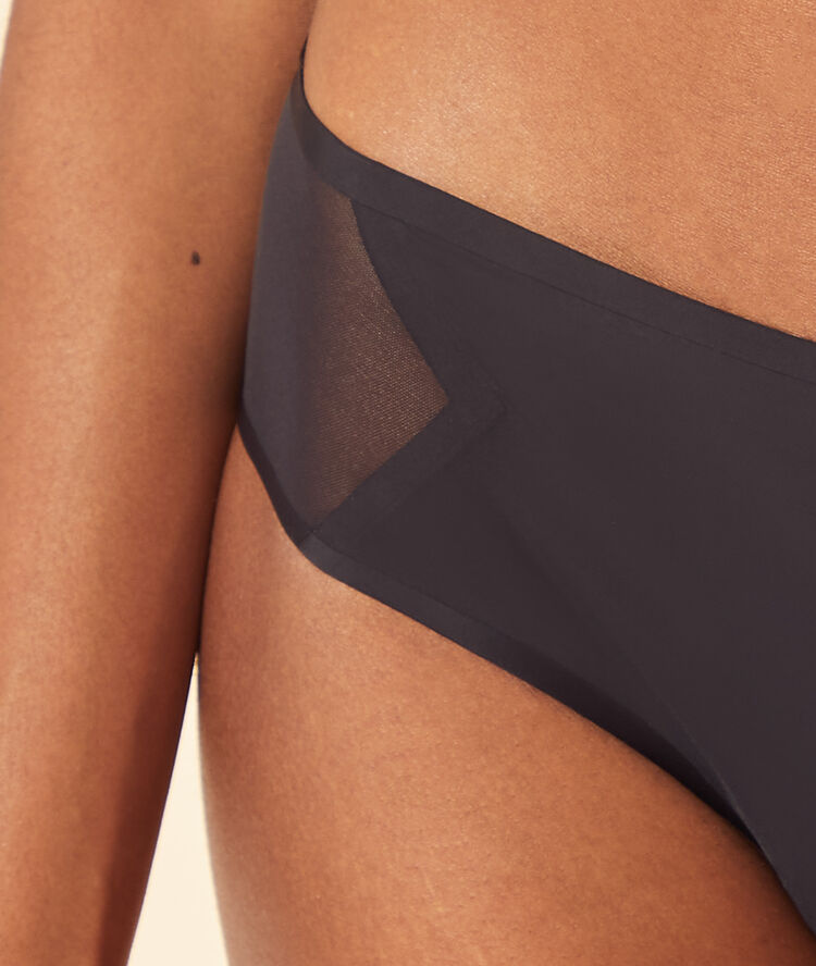 Culote microfibra, motivos tul negro.