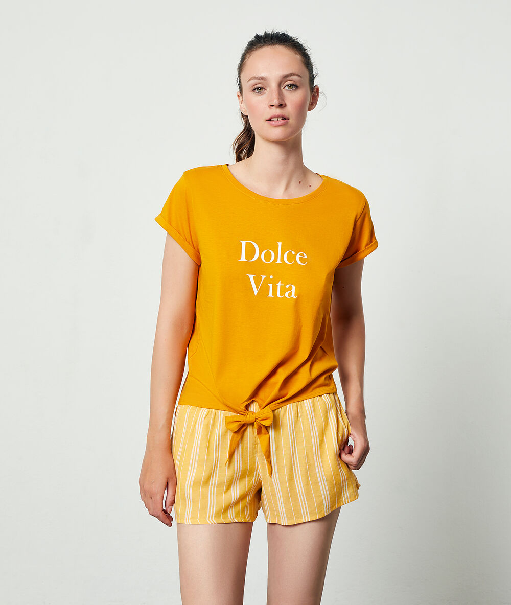 Top ‘dolce vita’ mostaza.