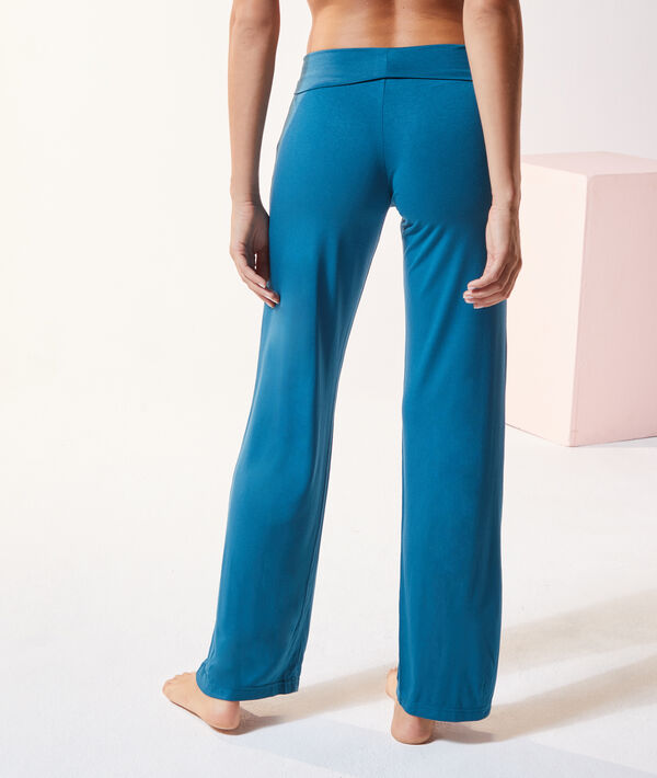 Pantalon fluide taille haute Pantalon fluide taille haute;${refinementColor}