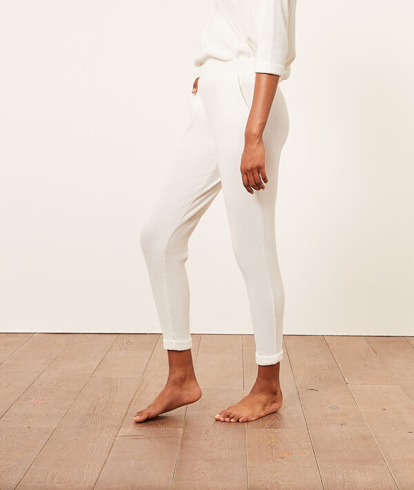 Pantalón jogger, tejido canalé Pantalón jogger, tejido canalé;${refinementColor}