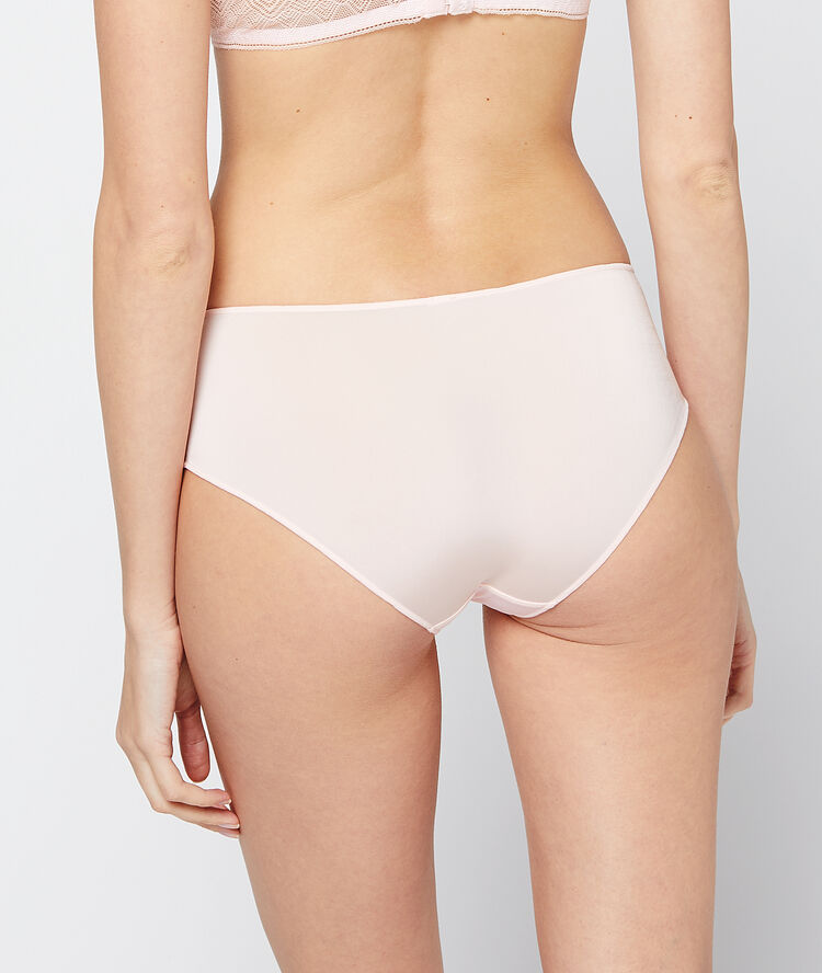 Culote de microfibra rosa pálido.