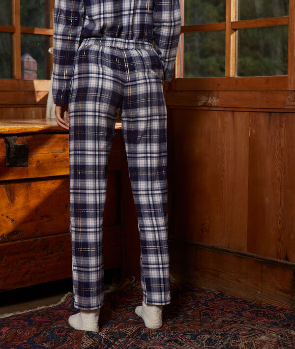 Pantalón estampado de cuadros Pantalón estampado de cuadros