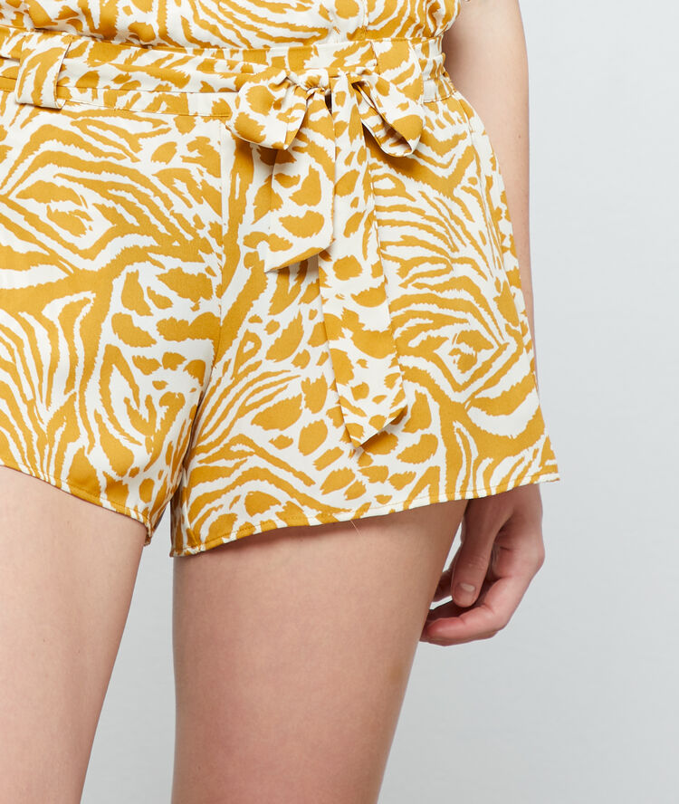 Pantalón estampado crudo.