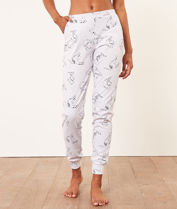 Pantalón pijama estampado gatos Pantalón pijama estampado gatos;${refinementColor}