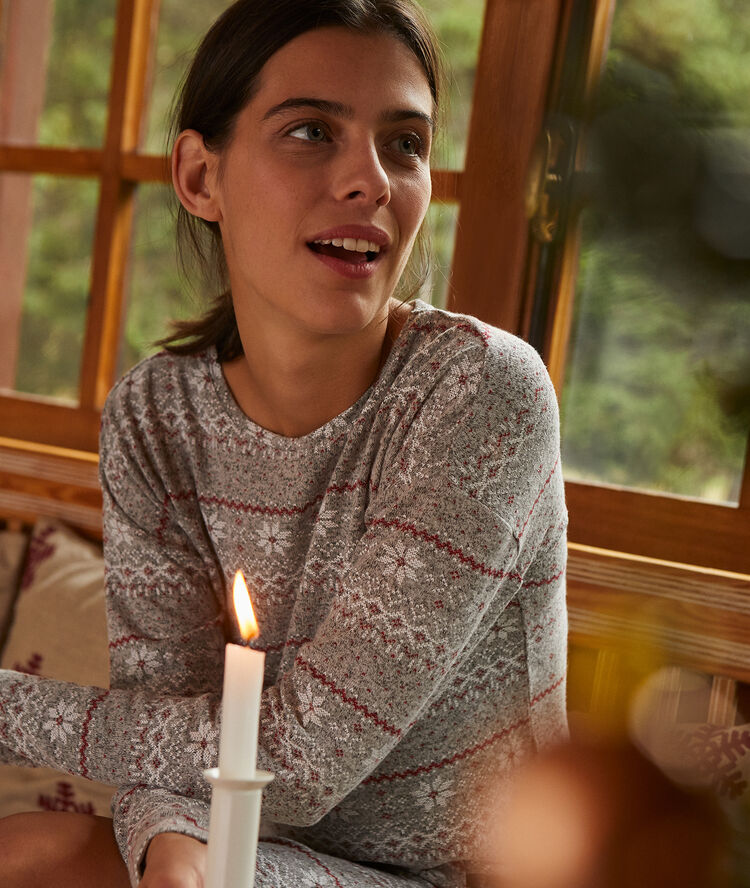 Camisón estampado c.gris.