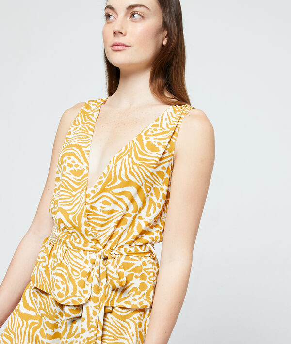 Top anudado estampado Top anudado estampado;${refinementColor}