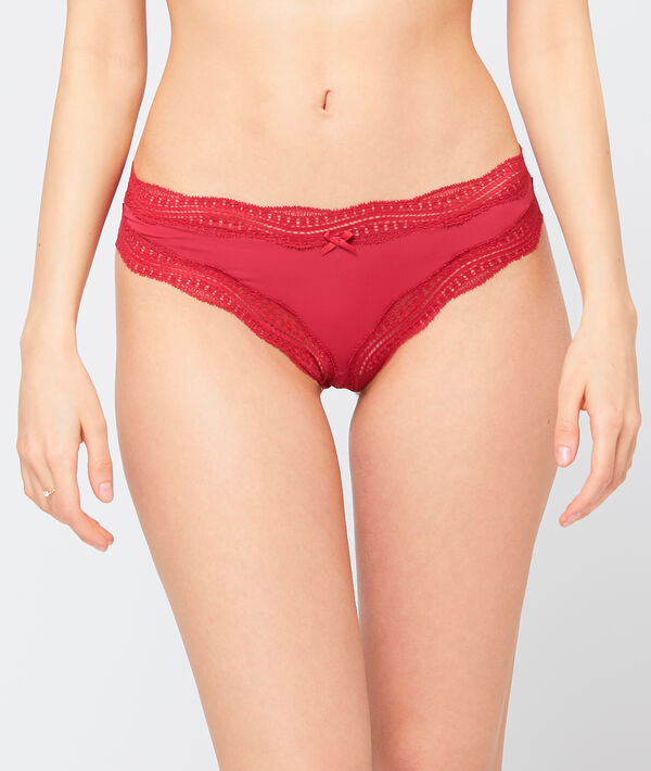 Tanga liso motivos encaje Tanga liso motivos encaje