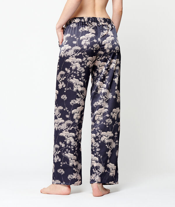 Pantalón talle alto de satén Pantalón talle alto de satén;${refinementColor}