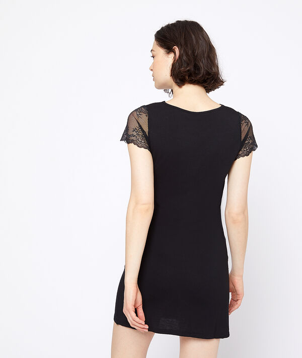 Camisón escote en V encaje gráfico Camisón escote en V encaje gráfico