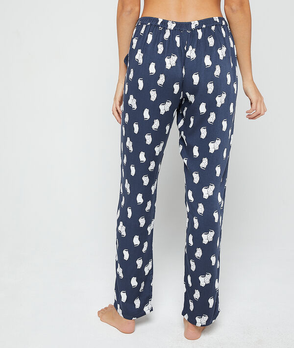Pantalón pijama estampado gatos Pantalón pijama estampado gatos