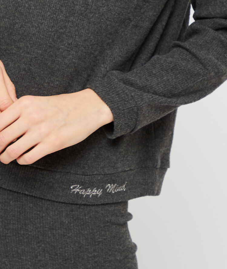 Camiseta loungewear antracita.