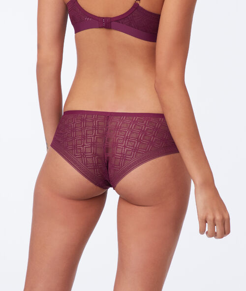 Culote de microfibra con motivos gráficos Culote de microfibra con motivos gráficos