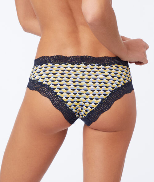 Culote estampado con motivos de encaje Culote estampado con motivos de encaje
