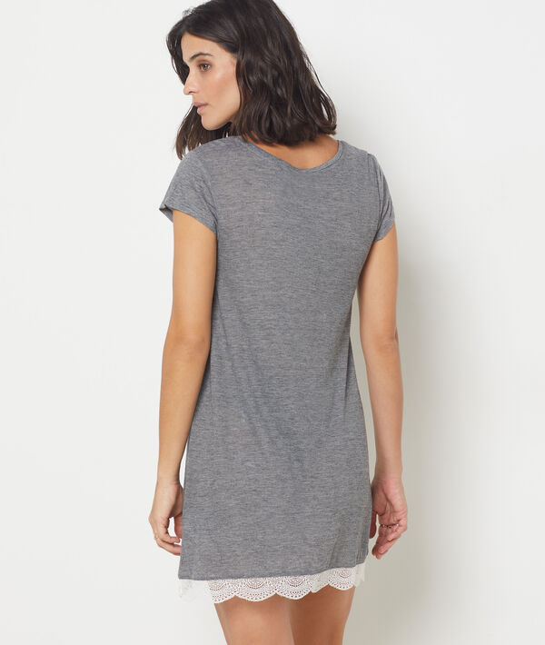 Camisón con motivos de encaje Camisón con motivos de encaje;${refinementColor}