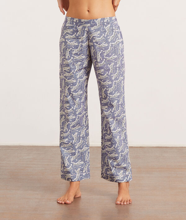 Pantalón pijama estampado tigres Pantalón pijama estampado tigres;${refinementColor}