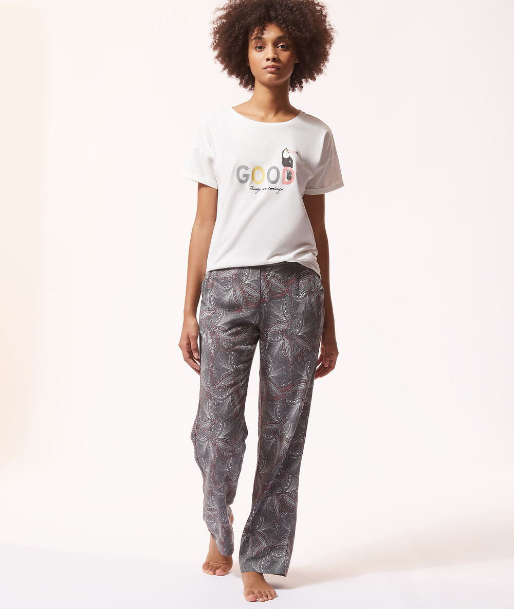 Camiseta 'good' crudo.