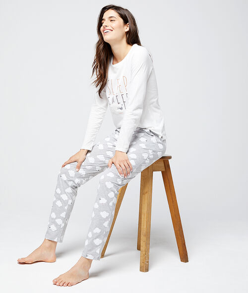 Pijama 3 prendas 'sleep sheep' amarillo.